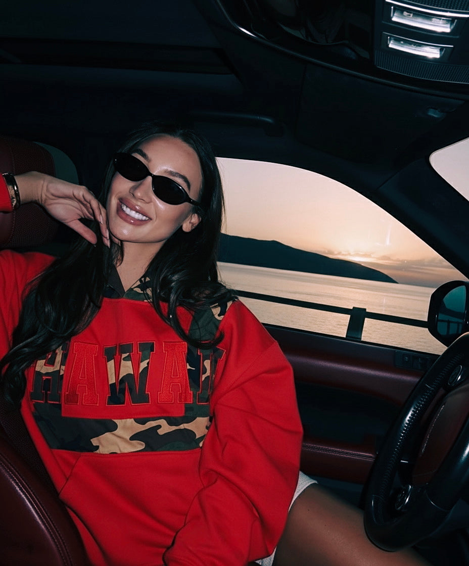 Red Woodland Hoodie
