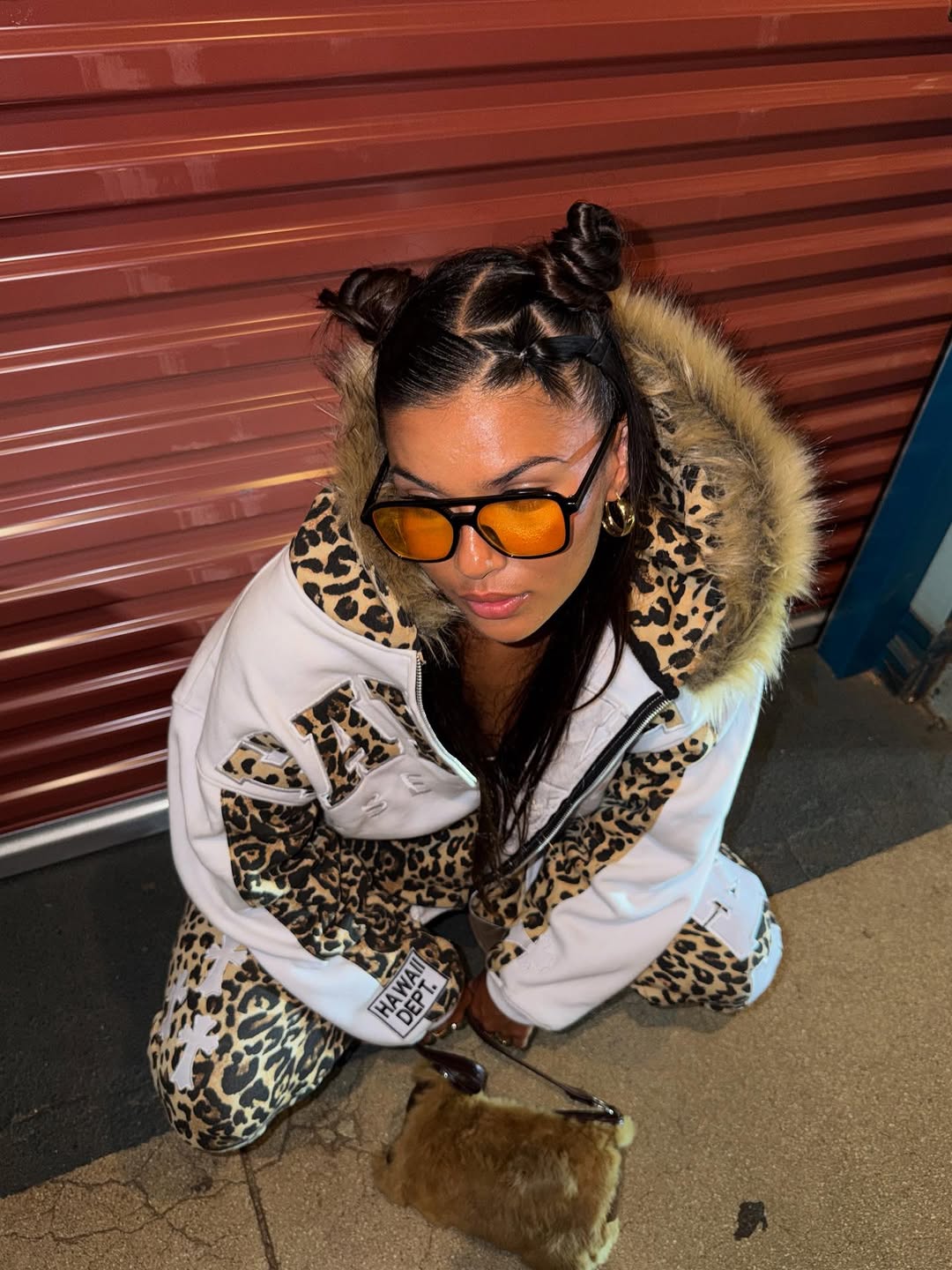 White Leopard Zip – Hawaii Dept Streetwear