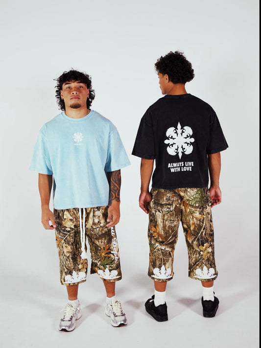 Mineral Wash Boxy Cotton T-Shirt