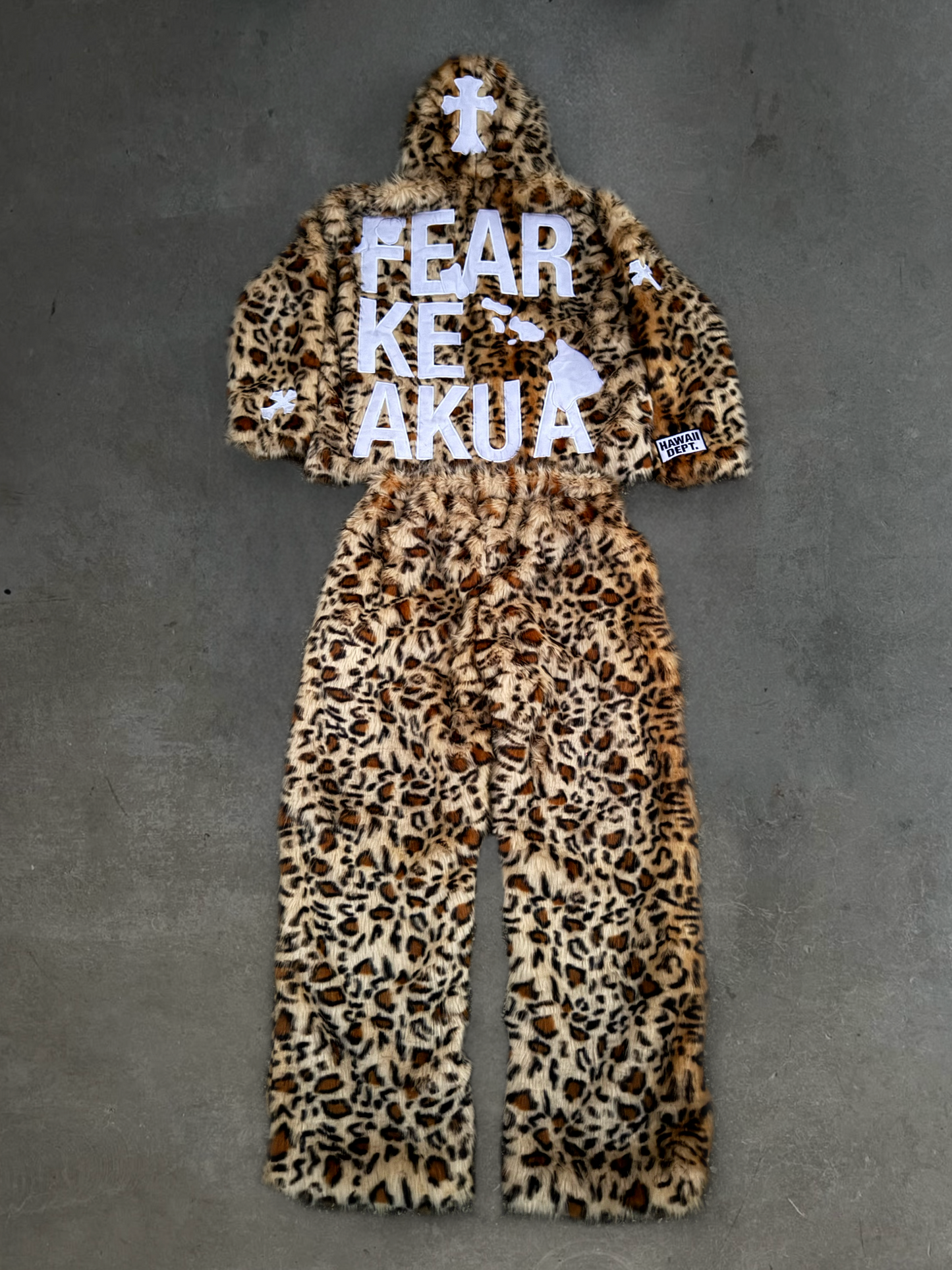 Faux Leopard Pants