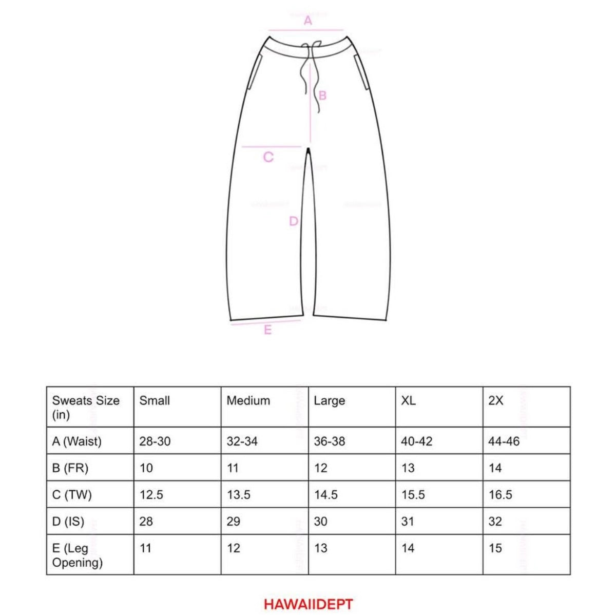 Hawaii Dept Black Camo Sweats