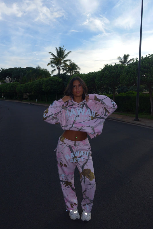 Hawaii Dept Pink Camo Sweats