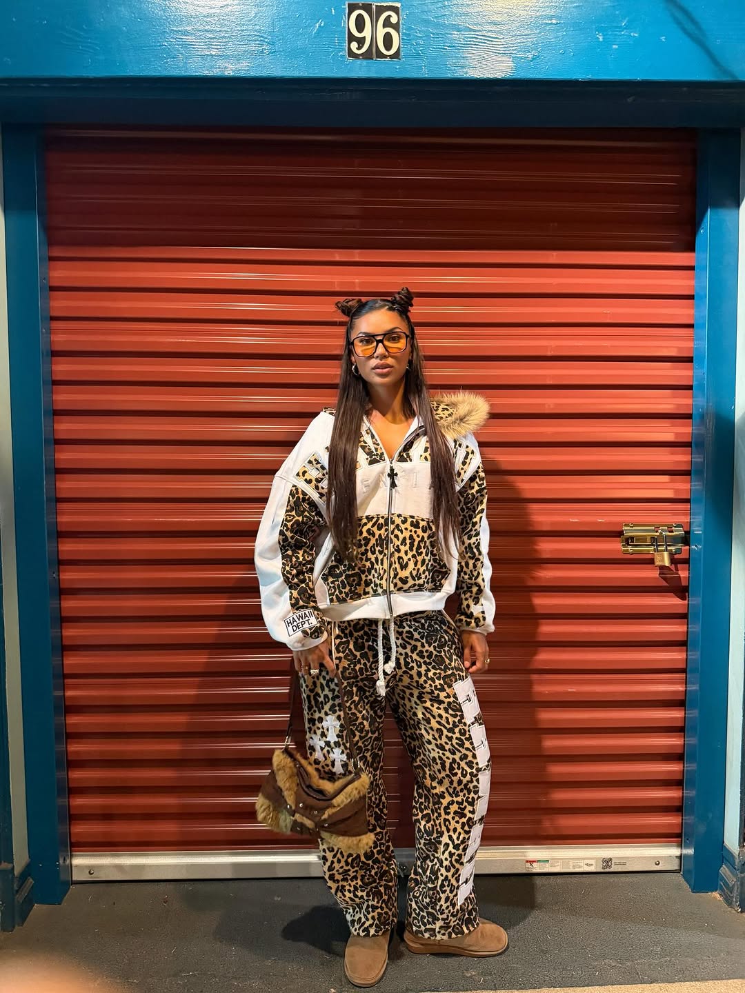 White Leopard Zip – Hawaii Dept Streetwear