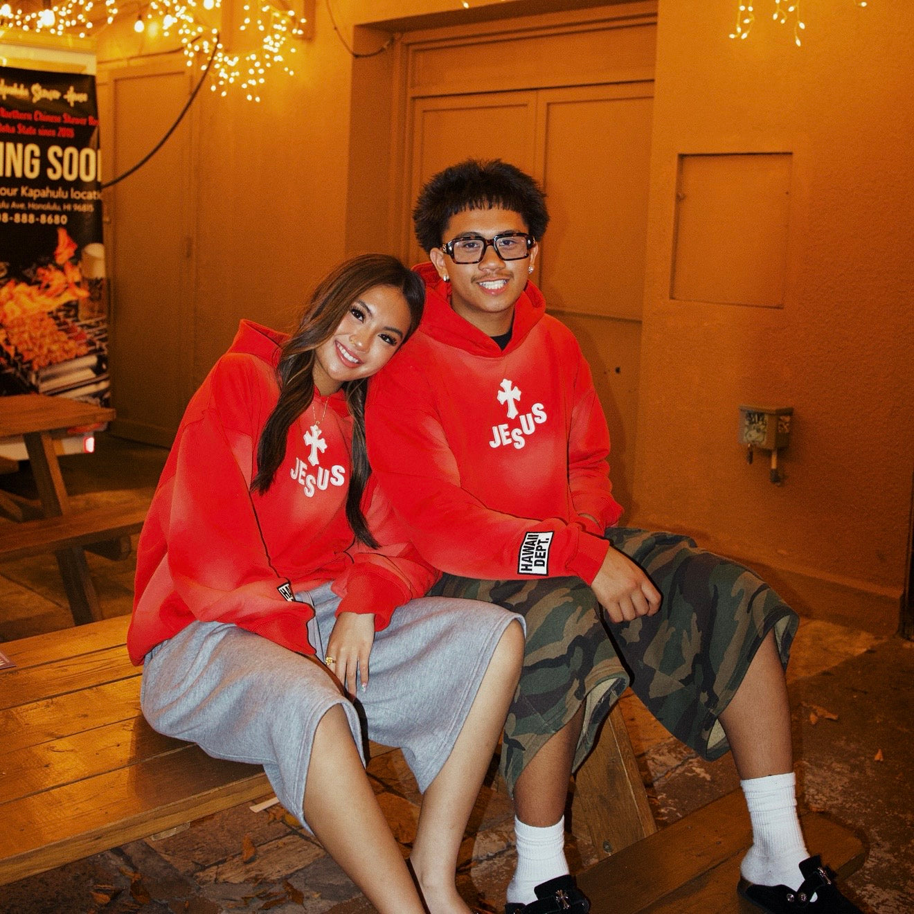 Acid Red Jesus Hoodie