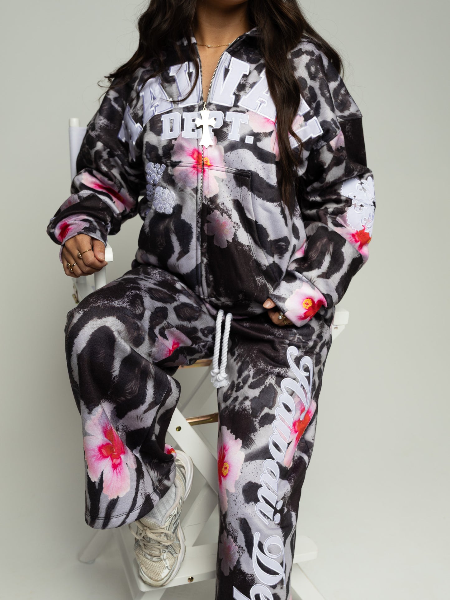 Hibiscus Mirage Leopard Zip