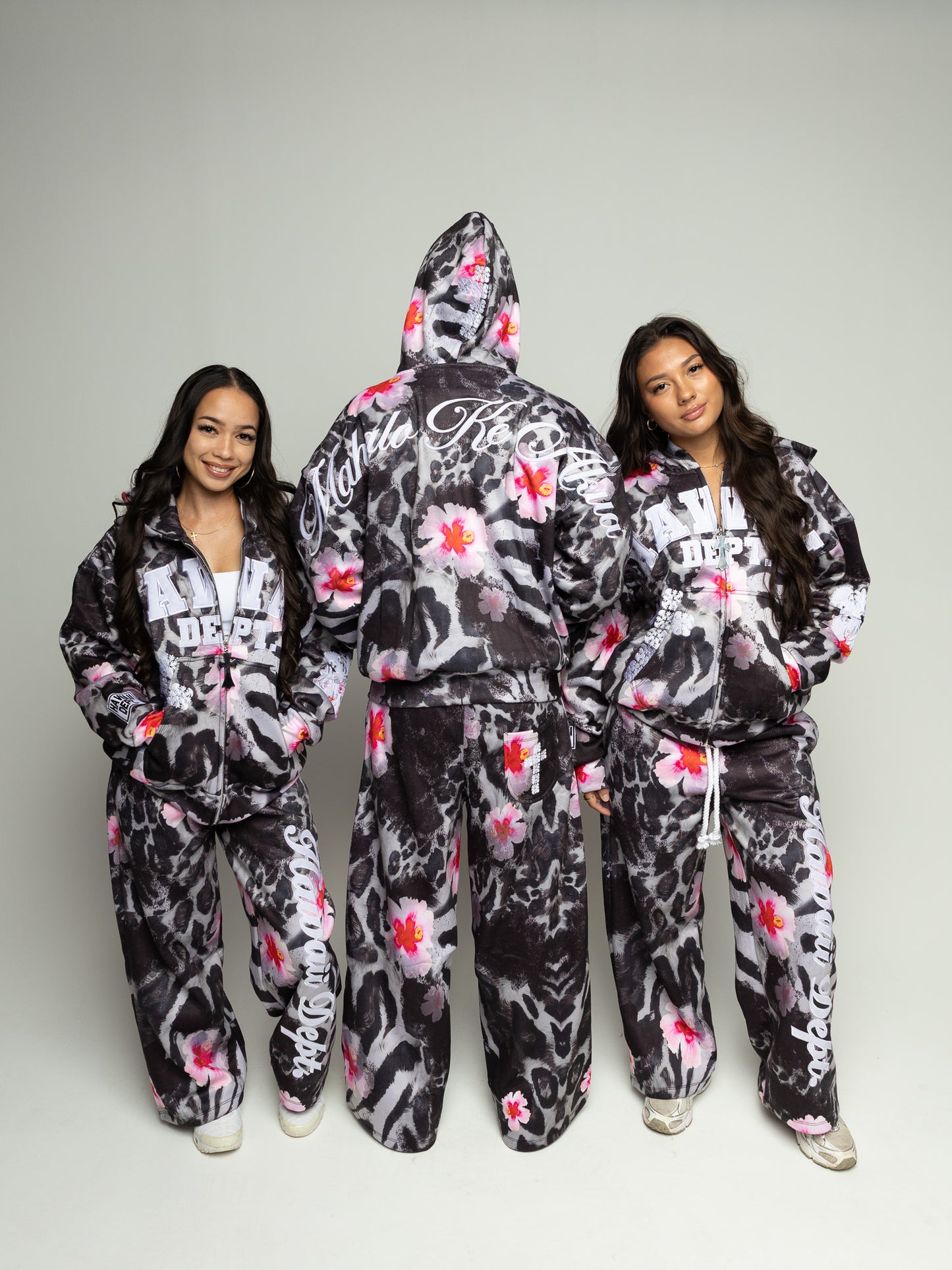 Hibiscus Mirage Leopard Zip